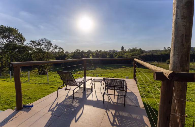Solarium com vista ampla