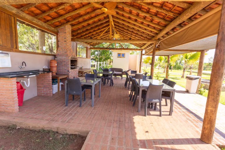 Área para churrasco